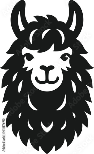 Llama vector silhouette