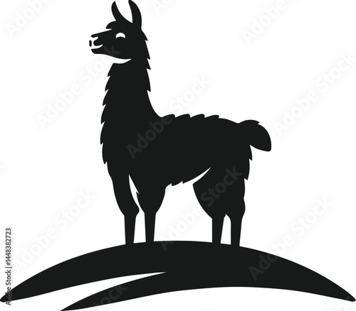 Llama vector silhouette