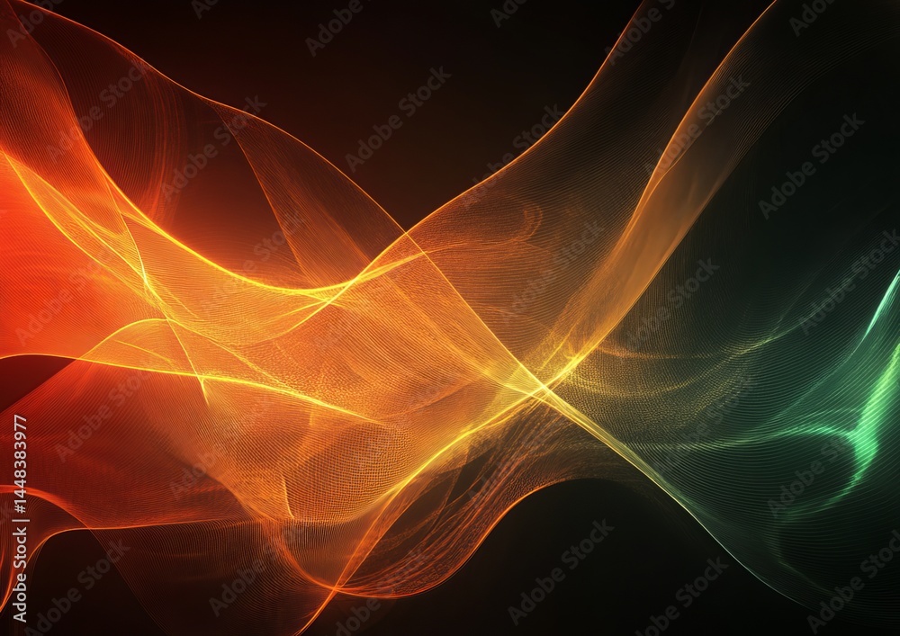 Fototapeta premium Abstract lines, waves background