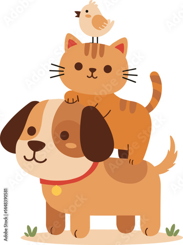 Vector logo design template for pet shops, veterinary clinics and homeless animals shelters