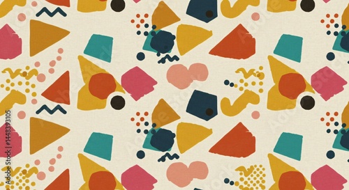 Colorful Modern Abstract Seamless Pattern