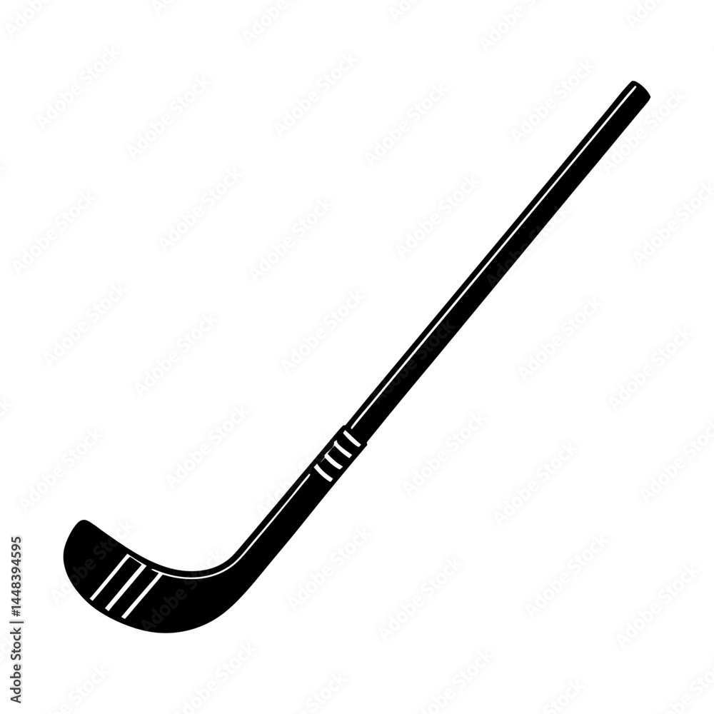 Naklejka premium Hockey Stick Silhouette vector illustration