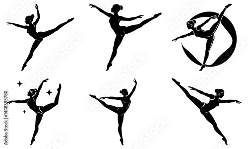 Gymnast Silhouette vector illustration