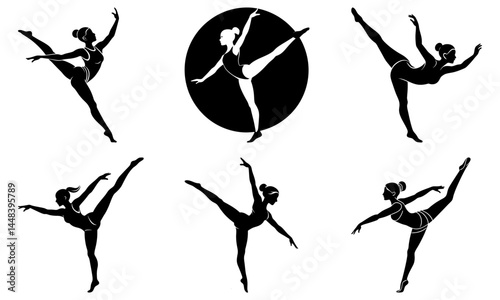 Gymnast Silhouette vector illustration