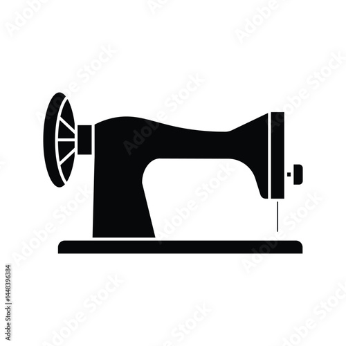 Sewing machine icon. tailor sign. vector illustration