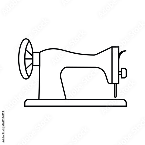 Sewing machine icon. tailor sign. vector illustration