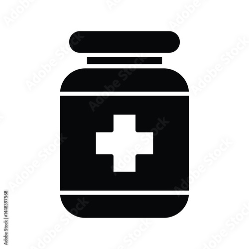 Medicine Bottle icon. symbol for mobile concept and web design. vector illustration