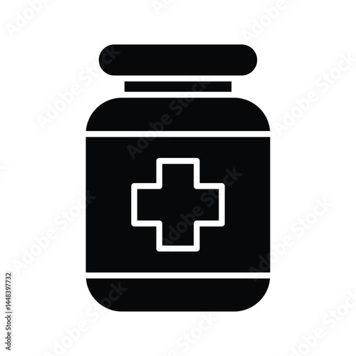 Medicine Bottle icon. symbol for mobile concept and web design. vector illustration