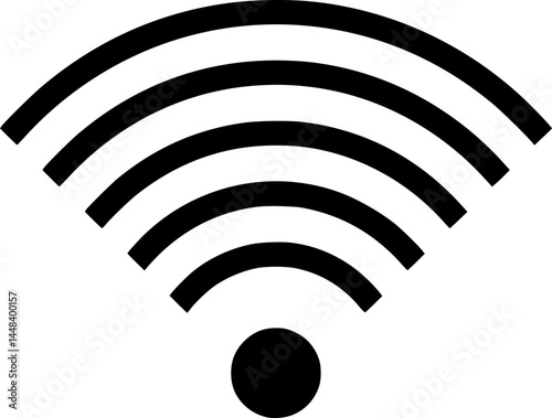 WiFi Vector Icon. Internet symbol. Wi-fi logo
