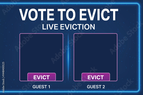 Live Eviction Vote Graphic with Two Contestant Slots