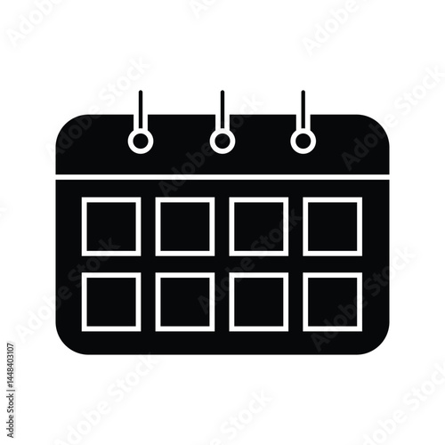 calendar Vector icon on white background. vector illustration