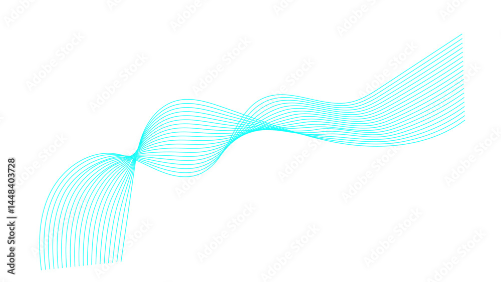Fototapeta premium Waveline Vector Background Colorful Design