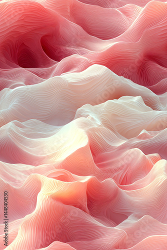 Wallpaper Mural Minimalist Organic Shapes Neutral Wrapping Paper Seamless marble pink grey Tile Pattern Torontodigital.ca