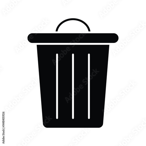 vector icon trash can. Delete icon vector, Trash can, bin, Garbage sign isolated on white background. vector illustration