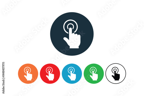 Navigation Cursor Hand Icons, hand cursor icon set, touchscreen gesture icons pack