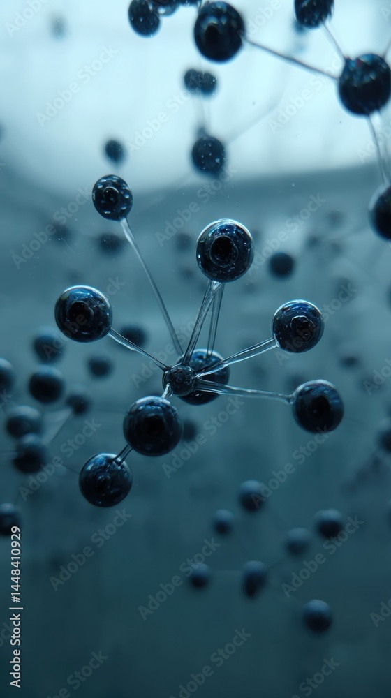 Obraz premium Molecular Structure Representation