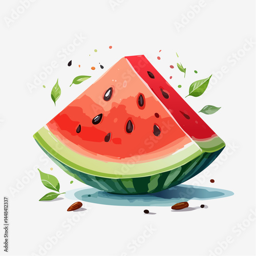 watermelon vector illustration