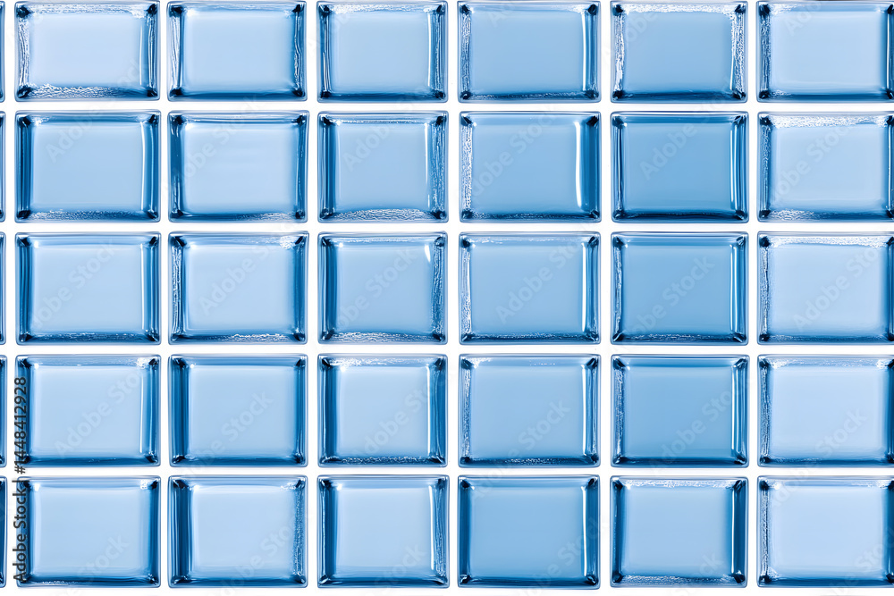 Seamless pattern of blue glass block wall Seamless pattern of blue glass block wall