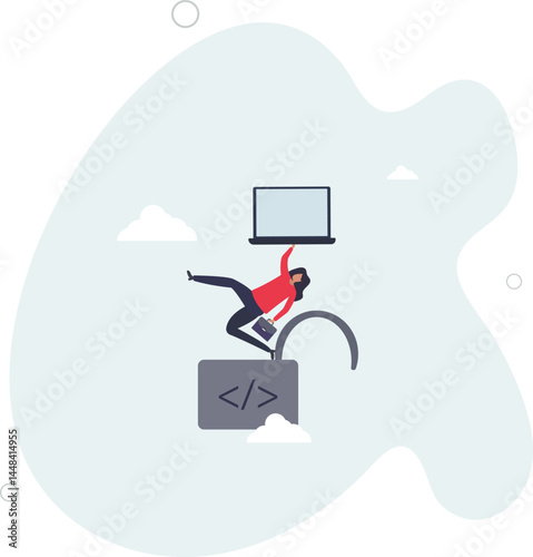 Open source programming, digital products include permission to use the programming source code concept, character life .