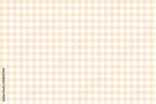 Bisque and white color plaid pattern background. plaid pattern background. Seamless pattern.