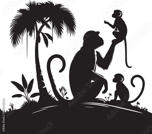  a assa mese macaque vector