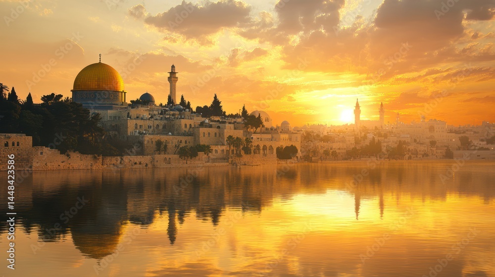 Fototapeta premium Golden Dome Sunset