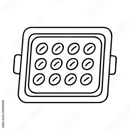 baking tray icon, baking tray vector illustration-simple illustration of baking tray, perfect for baking tray logos and icons