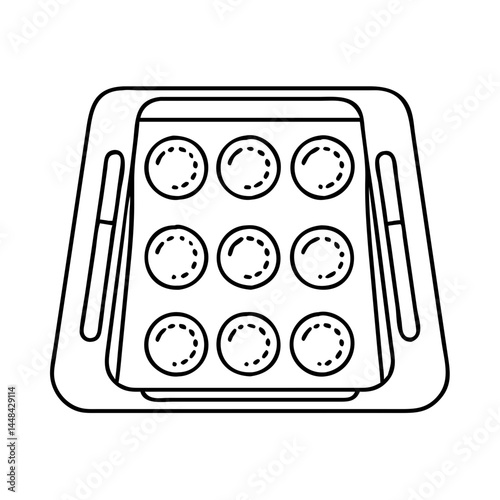 baking tray icon, baking tray vector illustration-simple illustration of baking tray, perfect for baking tray logos and icons