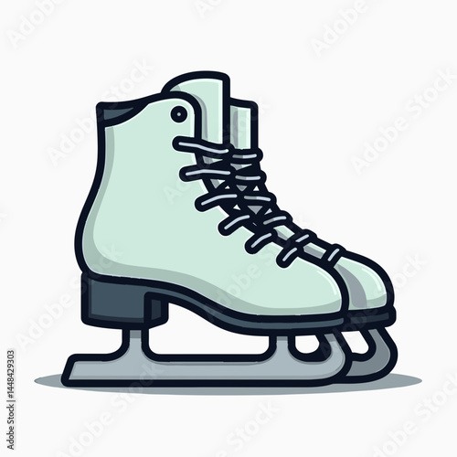 ice skating shoes  white rollerblades with black wheels