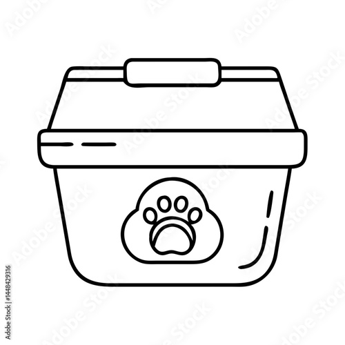 bear proof food container icon, bear proof food container vector illustration-simple illustration of bear proof food container, perfect for bear proof food container logos and icons