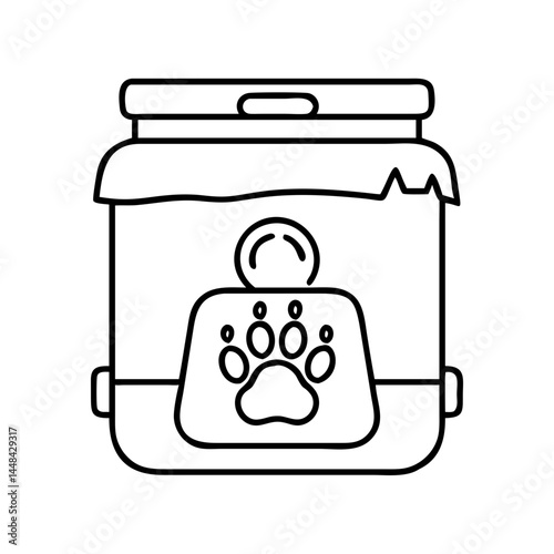 bear proof food container icon, bear proof food container vector illustration-simple illustration of bear proof food container, perfect for bear proof food container logos and icons