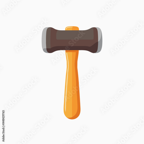 hammer icon with yellow handle and black head