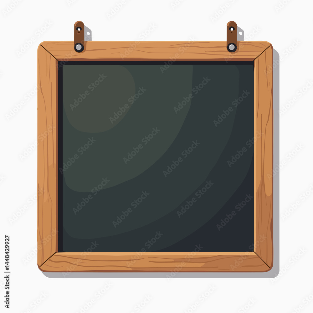 Obraz premium chalkboard frame with wooden sides blank white board for writing easy to use magnetic dry erase board