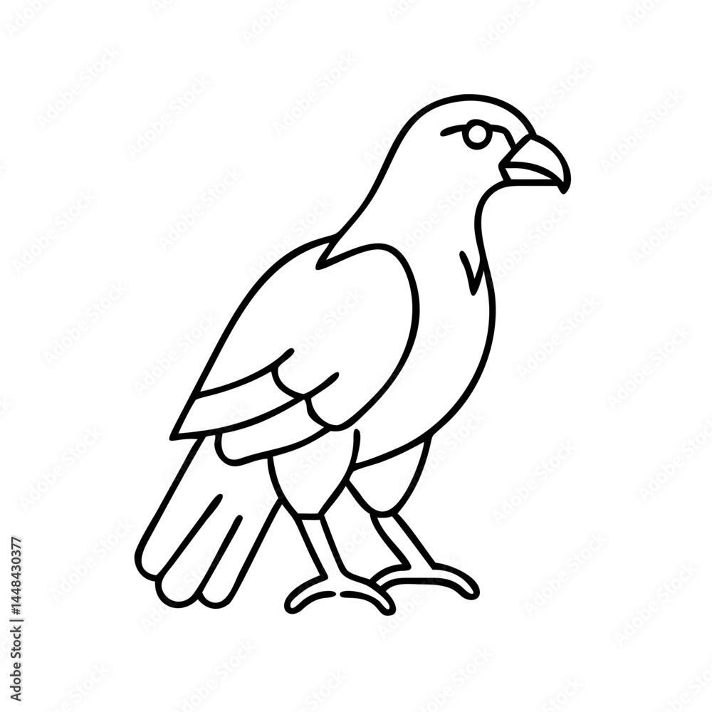 Fototapeta premium bird of prey icon icon, bird of prey icon vector illustration-simple illustration of bird of prey icon, perfect for bird of prey icon logos and icons