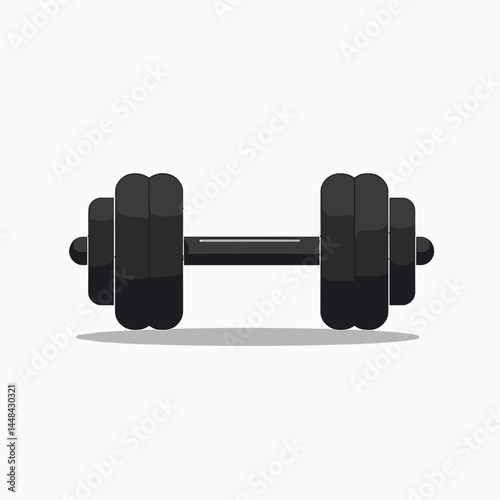 dumbbell set with black handles  weightlifting equipment
