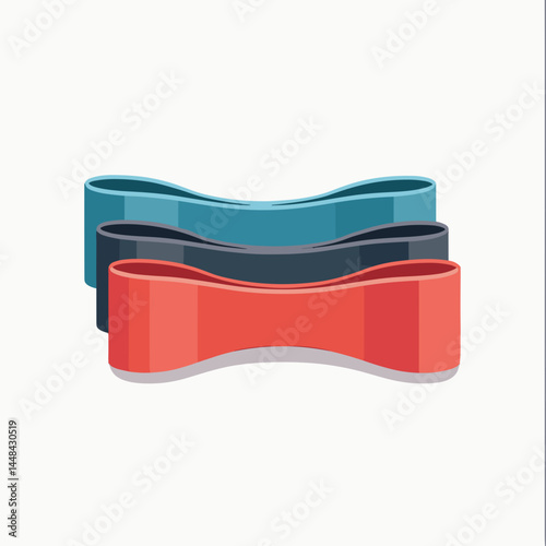 colorful fitness wristbands  red, blue, green