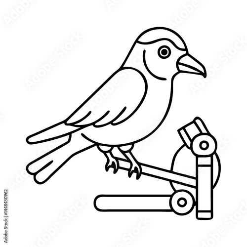 bird watching tour bus icon, bird watching tour bus vector illustration-simple illustration of bird watching tour bus, perfect for bird watching tour bus logos and icons