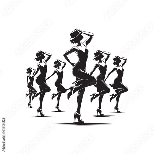 Tap Dance Dancers Vector (3).eps