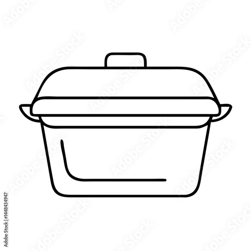 casserole dish icon, casserole dish vector illustration-simple illustration of casserole dish, perfect for casserole dish logos and icons