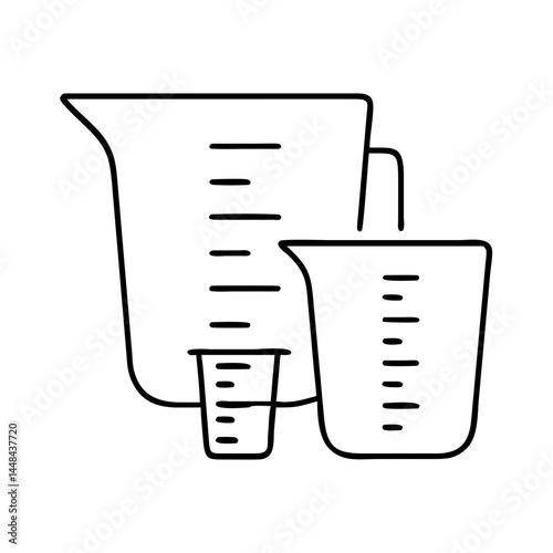 measuring cups icon, measuring cups vector illustration-simple illustration of measuring cups, perfect for measuring cups logos and icons