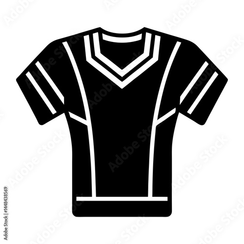 Football Jersey Silhouette vector illustration