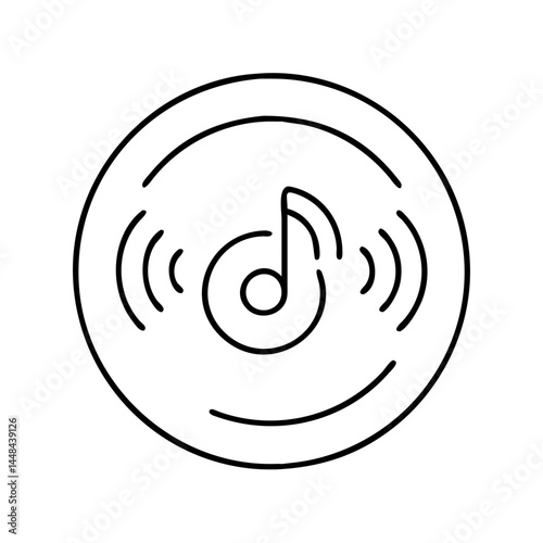 music streaming service icon, music streaming service vector illustration-simple illustration of music streaming service, perfect for music streaming service logos and icons