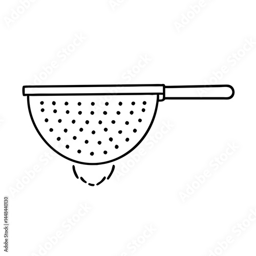 pasta strainer icon, pasta strainer vector illustration-simple illustration of pasta strainer, perfect for pasta strainer logos and icons