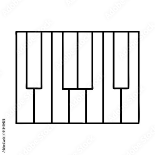 piano keys icon, piano keys vector illustration-simple illustration of piano keys, perfect for piano keys logos and icons