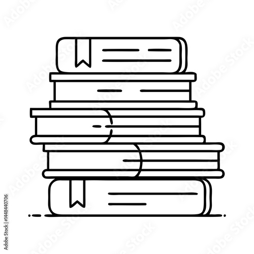 pile of classic novels icon, pile of classic novels vector illustration-simple illustration of pile of classic novels, perfect for pile of classic novels logos and icons