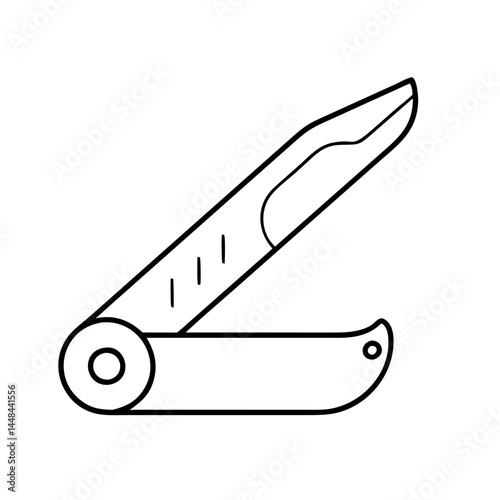 pocket knife icon, pocket knife vector illustration-simple illustration of pocket knife, perfect for pocket knife logos and icons