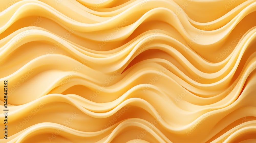 Obraz premium Smooth, wavy, golden spread