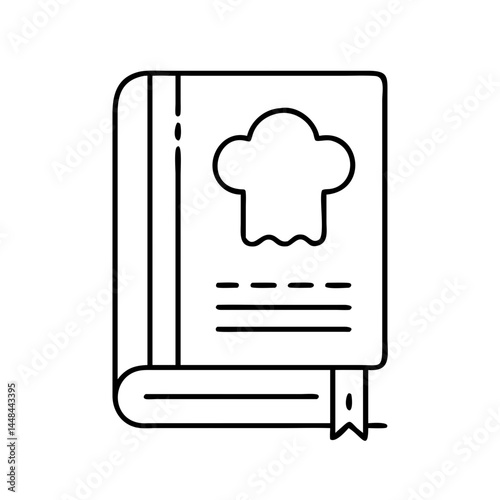 recipe book icon, recipe book vector illustration-simple illustration of recipe book, perfect for recipe book logos and icons
