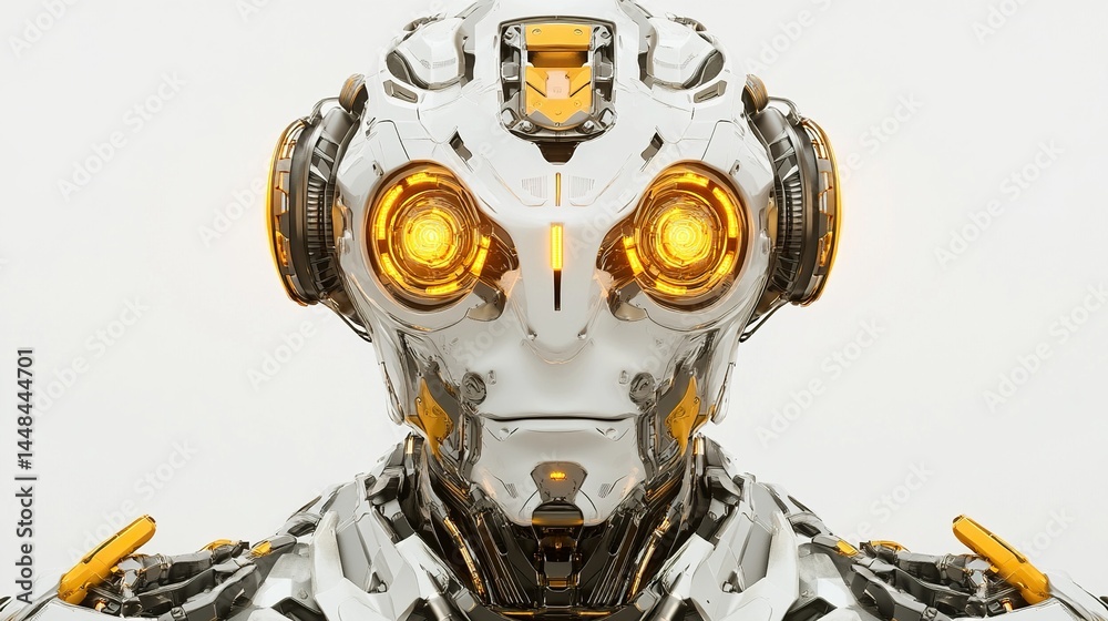 Fototapeta premium Futuristic Humanoid Robot