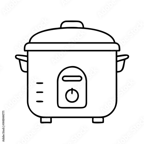 rice cooker icon, rice cooker vector illustration-simple illustration of rice cooker, perfect for rice cooker logos and icons